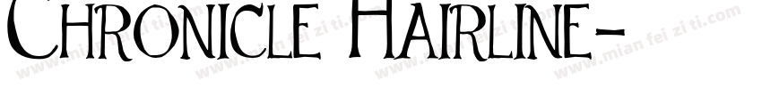 Chronicle Hairline字体转换